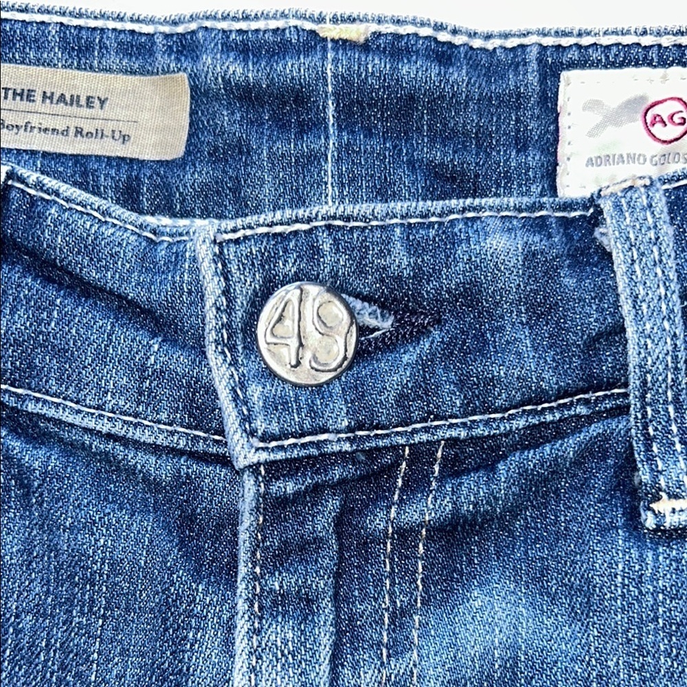 AG Adriano Goldschmied Denim Blue Jean Shorts - Picture 7 of 12